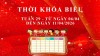 THỜI KHÓA BIỂU - TUẦN 29 - TỪ NGÀY 06/04 ĐẾN NGÀY 11/04/2026