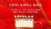 THỜI KHÓA BIỂU - TUẦN 31 - TỪ NGÀY 20/04 ĐẾN NGÀY 25/04/2026