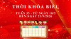 THỜI KHÓA BIỂU - TUẦN 35 - TỪ NGÀY 18/5 ĐẾN NGÀY 23/5/2026