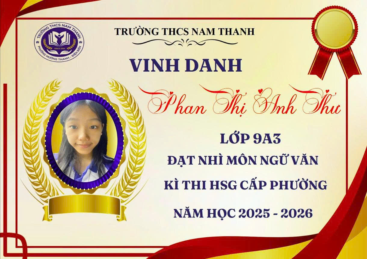 TỰ HÀO THÀNH TÍCH HỌC SINH GIỎI CẤP PHƯỜNG NĂM HỌC 2025 – 2026