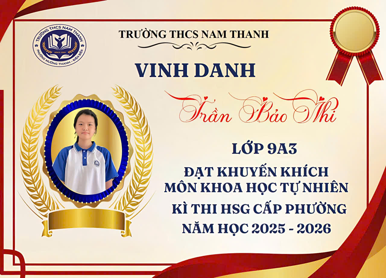 TỰ HÀO THÀNH TÍCH HỌC SINH GIỎI CẤP PHƯỜNG NĂM HỌC 2025 – 2026