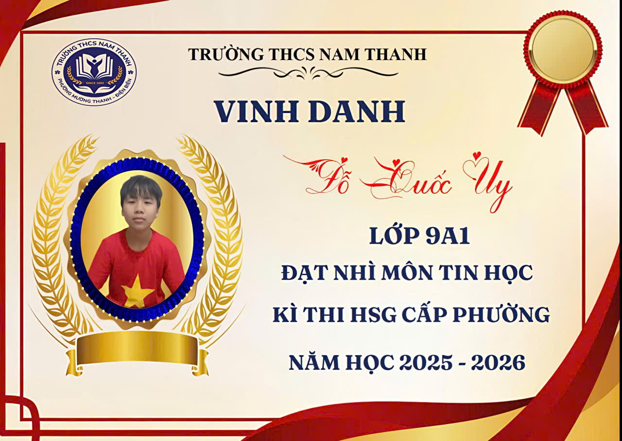 TỰ HÀO THÀNH TÍCH HỌC SINH GIỎI CẤP PHƯỜNG NĂM HỌC 2025 – 2026