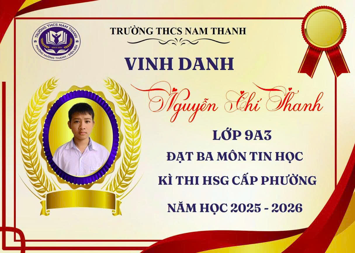 TỰ HÀO THÀNH TÍCH HỌC SINH GIỎI CẤP PHƯỜNG NĂM HỌC 2025 – 2026