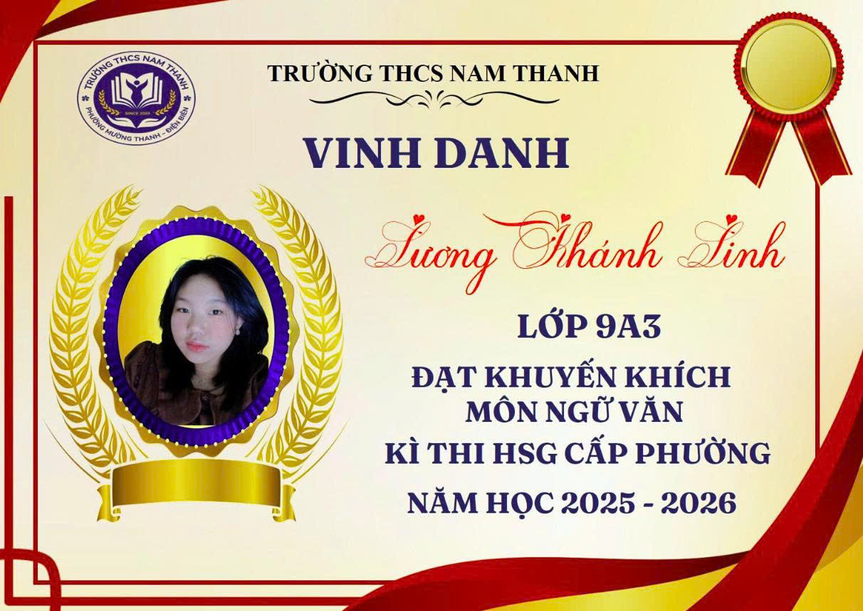 TỰ HÀO THÀNH TÍCH HỌC SINH GIỎI CẤP PHƯỜNG NĂM HỌC 2025 – 2026