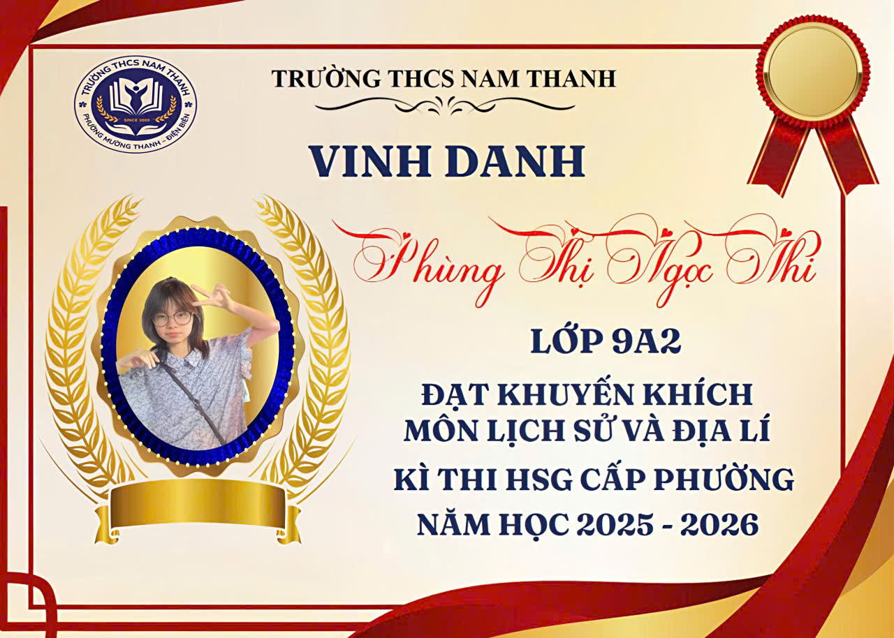 TỰ HÀO THÀNH TÍCH HỌC SINH GIỎI CẤP PHƯỜNG NĂM HỌC 2025 – 2026